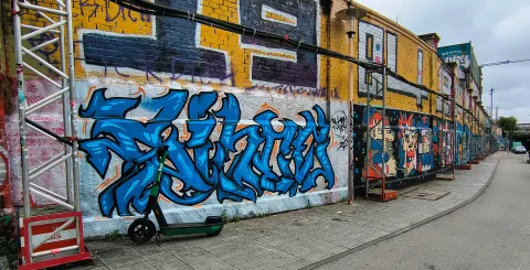 Graffiti Hall of Fame Munich at Tumblingerstraße